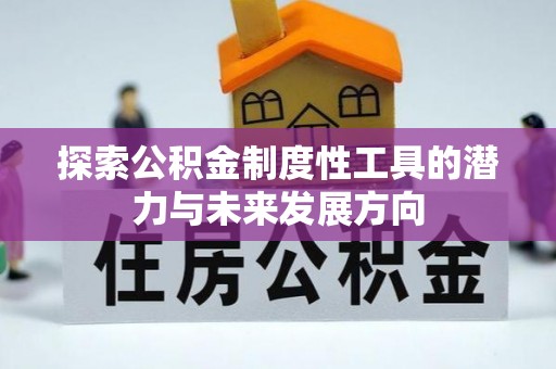 临颍探索公积金制度性工具的潜力与未来发展方向