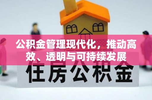 临颍公积金管理现代化，推动高效、透明与可持续发展