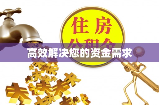 临颍高效解决您的资金需求