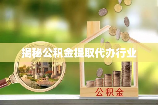 临颍揭秘公积金提取代办行业