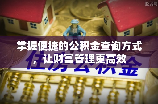 临颍掌握便捷的公积金查询方式，让财富管理更高效